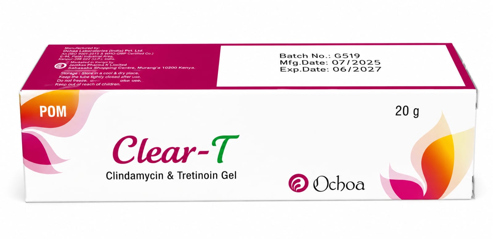 CLEAR  T(CLINDAMYCIN & TRETINOIN_20G